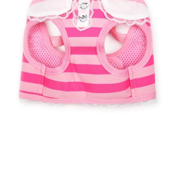 NWT Vibrant Life Harness Dog Pink Striped Size Small  (up to 15 pounds) - Picture 4 of 6